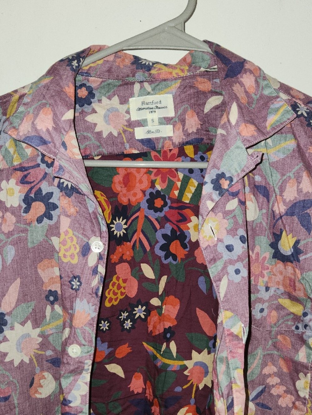 Hartford Floral Button-Up Men's Shirt Sz S